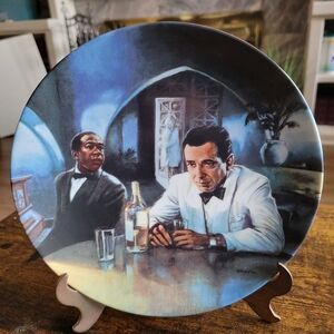 Decorative Plate with Vintage Scene